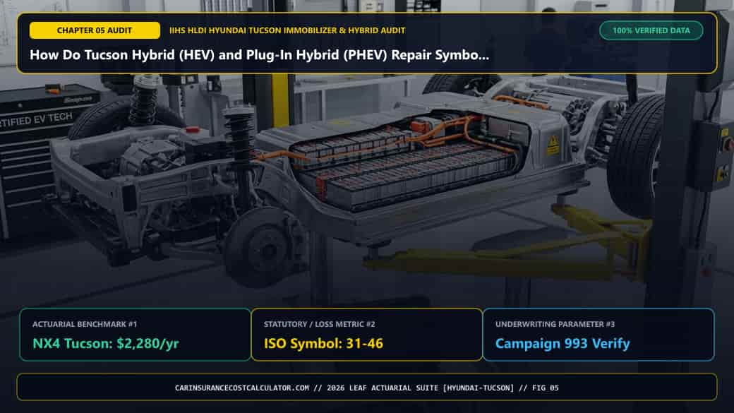 3D Infographic 5: How Do Tucson Hybrid (HEV) and Plug-In Hybrid (PHEV) Repair Symbols Compare to the 2.5L Gas Trim? (Hyundai Tucson & Immobilizer Guide)
