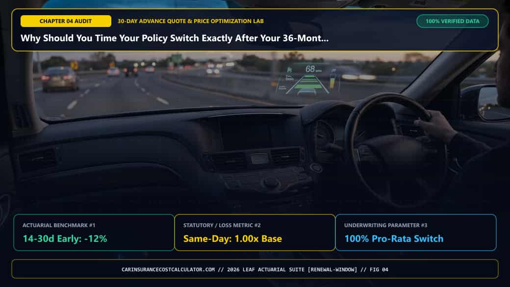 3D Infographic 4: Why Should You Time Your Policy Switch Exactly After Your 36-Month MVR Ticket Anniversary? (30-Day Early Quoting Window)