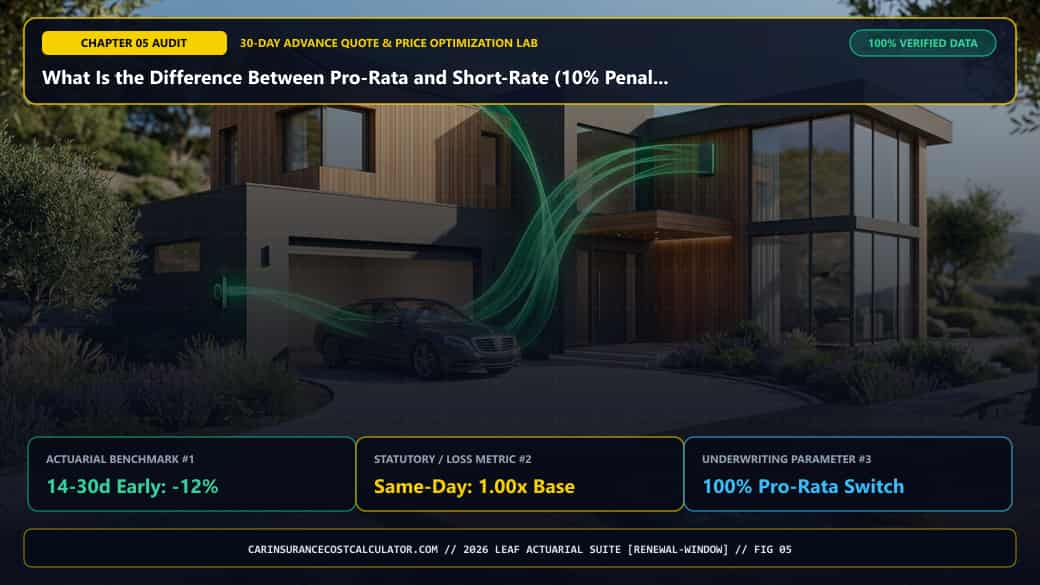 3D Infographic 5: What Is the Difference Between Pro-Rata and Short-Rate (10% Penalty) Mid-Term Cancellation? (30-Day Early Quoting Window)