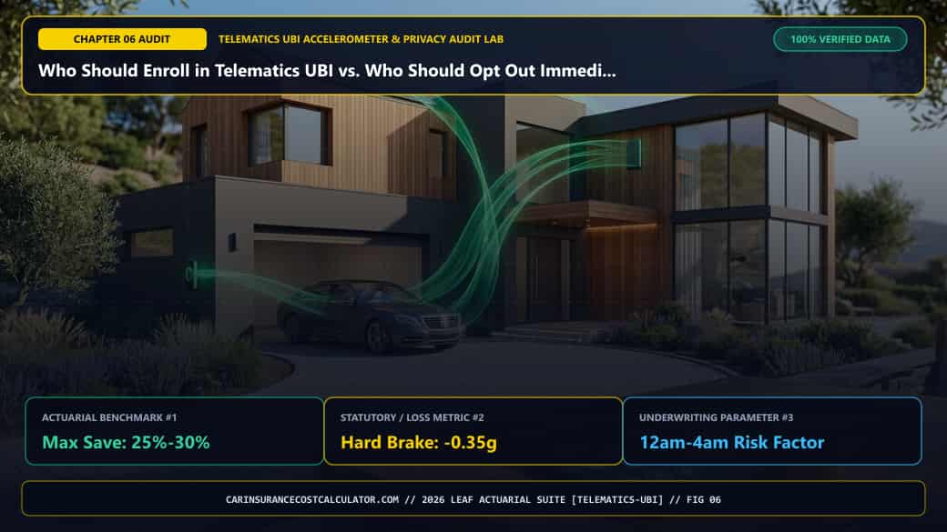 3D Infographic 6: Who Should Enroll in Telematics UBI vs. Who Should Opt Out Immediately? (Telematics & Drive-Tracking Apps)