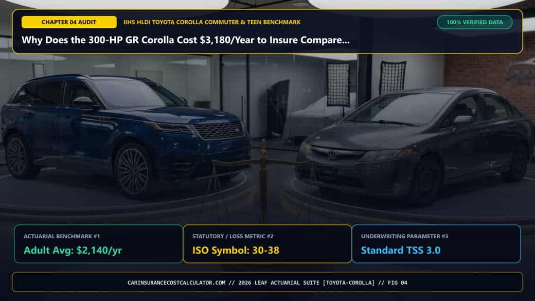 3D Infographic 4: Why Does the 300-HP GR Corolla Cost $3,180/Year to Insure Compared to $2,060 for a Corolla LE? (Toyota Corolla Commuter & Teen)