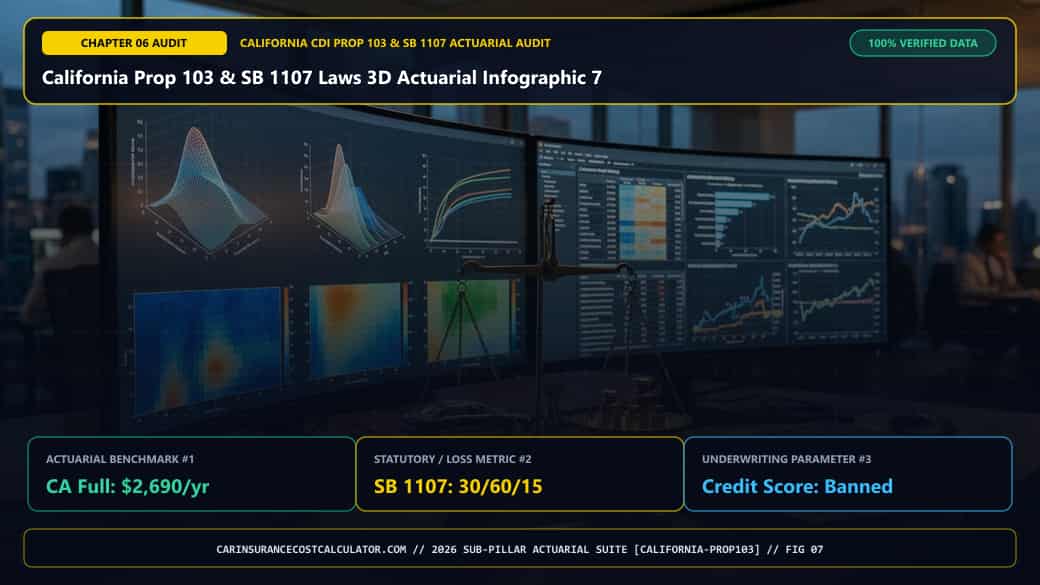 California Prop 103 & SB 1107 Laws 3D Actuarial Infographic 7 — How Does California Pure Comparative Negligence (Li v. Yellow Cab) Work in Crashes