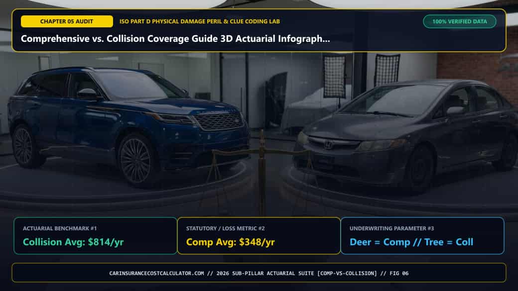 Comprehensive vs. Collision Coverage Guide 3D Actuarial Infographic 6 — Why Should You Choose Asymmetric Split Deductibles (Low Comp Deductible / High Collision Deductible)