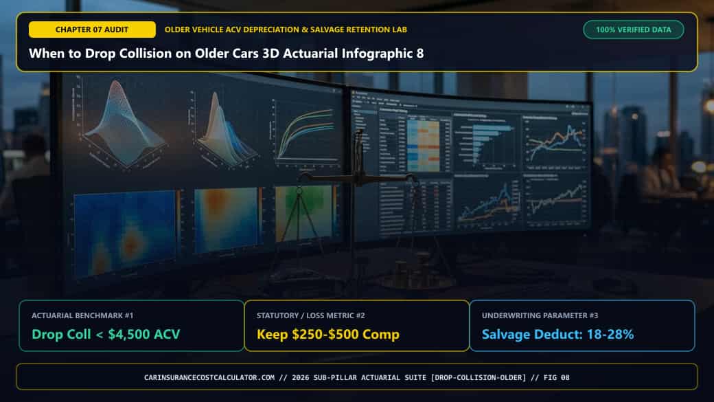 When to Drop Collision on Older Cars 3D Actuarial Infographic 8 — What Are the 3 Exceptions Where You Should Keep Collision Even on a $5,000 Car