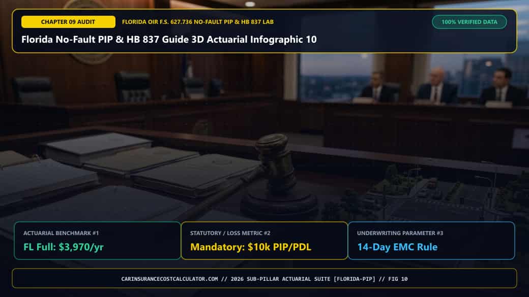Florida No-Fault PIP & HB 837 Guide 3D Actuarial Infographic 10 — What Does Our 2026 Florida 67-County Actuarial & Statutory Directory Reveal