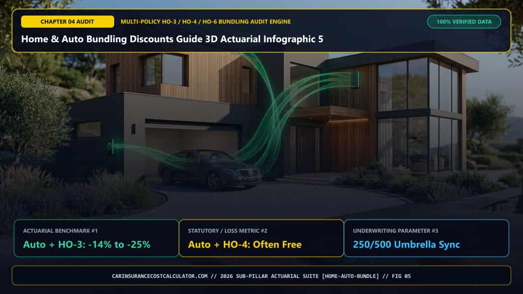 Home & Auto Bundling Discounts Guide 3D Actuarial Infographic 5 — Which Top U.S. Carriers Offer the Highest Home + Auto Bundle Discounts in 2026