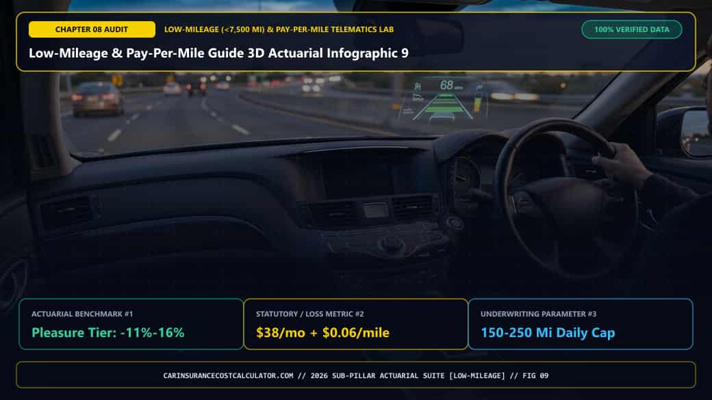 Low-Mileage & Pay-Per-Mile Guide 3D Actuarial Infographic 9 — How Should a 2-Car Household Assign Mileage Between a Daily Driver and a Weekend/Backup Car