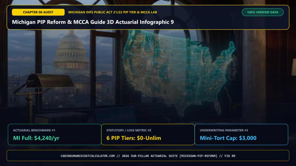 Michigan PIP Reform & MCCA Guide 3D Actuarial Infographic 9 — How Does Coordinated PIP (Health Insurance Primary) Cut Your Michigan Premium by 15% to 25%