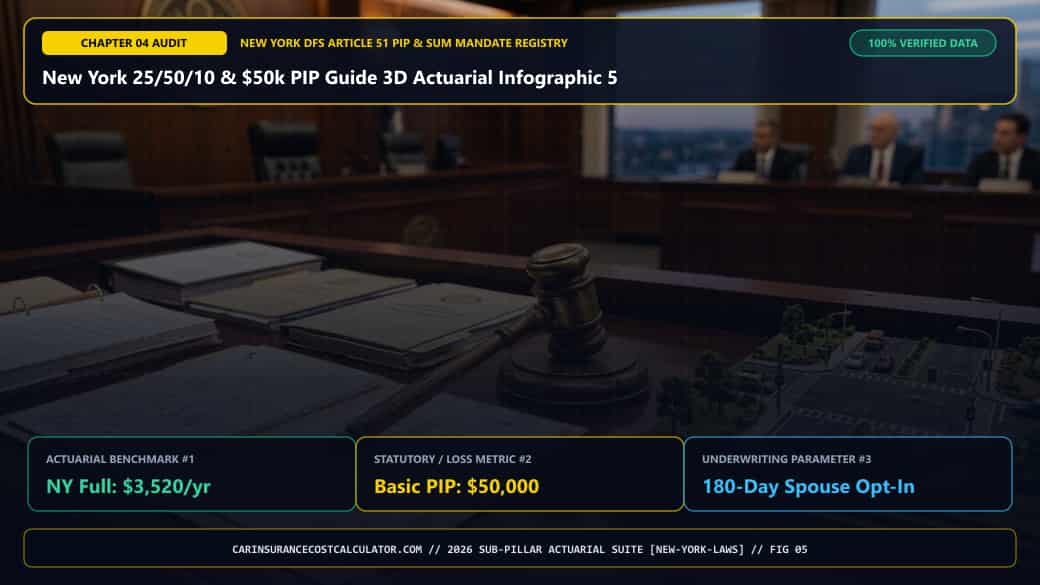 New York 25/50/10 & $50k PIP Guide 3D Actuarial Infographic 5 — Why Does NY Insurance Law § 2336 Guarantee a 10% Discount for a 6-Hour PIRP Defensive Driving Course