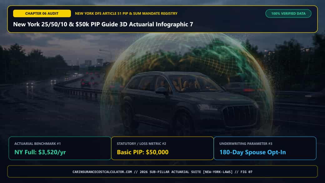New York 25/50/10 & $50k PIP Guide 3D Actuarial Infographic 7 — What Is Supplementary Uninsured/Underinsured Motorist (SUM) Coverage in New York