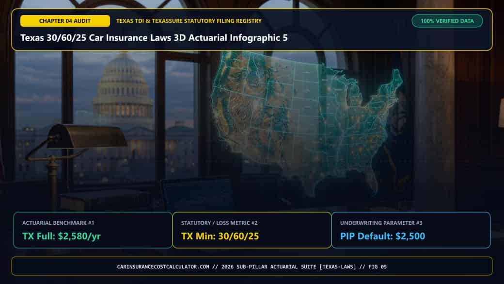 Texas 30/60/25 Car Insurance Laws 3D Actuarial Infographic 5 — How Does the TexasSure Electronic Insurance Verification Database Catch Uninsured Cars